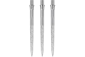 Caliburn Evo Dartspitzen, gerauter, glatter Griff, kein Lippendesign, Präzisions-Stahlspitzen, mehrere Farben