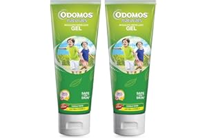 NM SELECT Odomos Naturals Mosquito Insect Repellent Gel 80g | Protection from Mosquitoes | 8 Hours Protection in Single Application from Bugs Wasps | Safe on Skin | 80g x 2