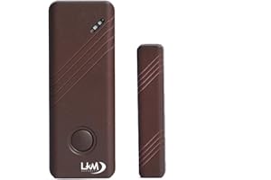 KIT 6 SENSORI MAGNETICI PORTE E FINESTRE LKM SECURITY WIRELESS COLORE MARRONE - Frequenza di trasmissione 433 mHz - Adatti a tutti gli antifurti LKM Security