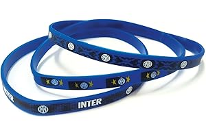 EURO PUBLISHING Tris Braccialetti in silicone F.C. Inter - Prodotto Ufficiale