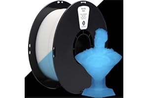 PLA Glow in the Dark Filament kexcelled, Brillent Dans le Noir, Haute Stabilité, Robuste, Luminous Filament pour Imprimante 3D, 1,75mm +/- 0,03mm, 1kg (2,2lbs), Phosphorescent Bleu