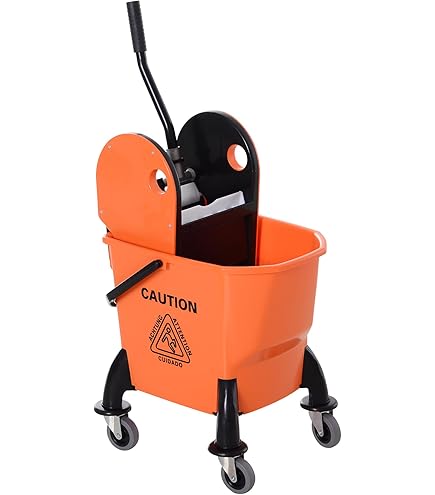 Dweilemmer met wringer – 15 liter Grijs of blauw – Benson