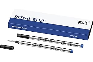 Montblanc Rollerball Refills Blue Medium 2 por paquete