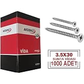 Akdeniz 3.5x30 Sunta Vidası &Ccedil;inko 1000 Adet