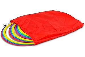 HAEST 12 Anneaux de Gymnastique et Coordination de différentes Couleurs – 45 cm