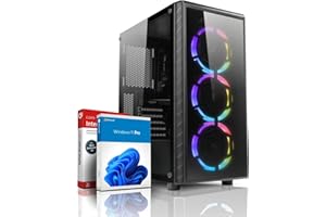 shinobee Gaming PC AMD Ryzen 7 5700G 16 Threads 4.60GHz - 32 GB DDR4-1000GB SSD - AMD Radeon Graphics - Windows 11 - WLAN - Gamer PC Computer Gaming #7814
