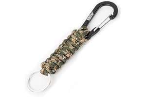 EOTW Keychain Keyring with Snap Hook Carabiner Clips, Lanyard Key Chain with Locking D Ring Hooks Hangers Survival Kits Heavy Duty Steel Holder Army for Car Keys Boys Girls Men Women