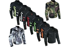 HEYBERRY Kurze Motorradjacke mit Protektoren Gr. M - 7XL