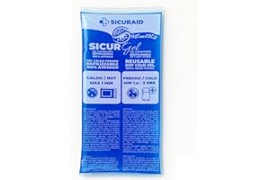 SicurAid Gel Caldo Freddo Riutilizzabile | Ghiaccio Gel Made in Italy per Dolori Muscolari, Contusioni, Gonfiori e Infiammazioni | Impacco Termico Corpo Multiuso – 1 Pezzo (11x26 cm)