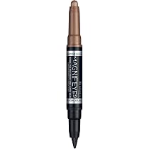 RIMMEL LONDON Magnif’eyes Double Ended Eyeliner & Lidschatten – Bronze, Wasserfest, 24h Halt