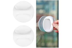 EUIOOVM Tiradores Para Armarios Tirador Autoadhesivo Para Puertas De Balcones Exteriores Blanco Sin Taladrar Tiradores Para Puertas Correderas Abiertas Tirador Con Ventosa Tirador Para Puertas