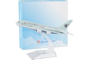 Busyflies Diecast Planes 16cm Qatar Airways A380 Model Plane 1:400 Alloy Airplane Model (Qatar 380)
