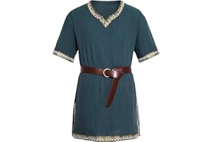 Gefomuofe Gilet médiéval pour homme - Lilas - Costume médiéval - Tunique d'Halloween - Chemise à lacets - Pirates - Sans manches - Manteau - Costume victorien - Lilas - Cosplay