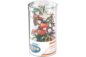 Papo - Mini Fantásticos (Tubo, 12 piezas) - Figuritas mágicas - Pintadas a mano - Realistas y duraderas - 6,3 x 6,3 x 12,8 cm - Idea para regalo - Juguete educativo