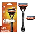 Gillette Fusion5 Men's Razor Handle + 2 Blade Refills