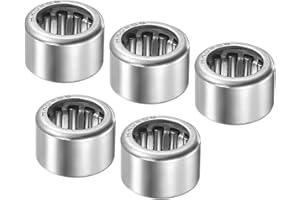 Kozelo 5pz HK0808 Ago Rullo Cuscinetti - 8mm x 12mm x 8mm Aperto Terminale per Cambio Uso, Cromo Acciaio Rulli