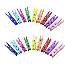 100 Mollette In Legno Per Fai-Da-Te - 7,2cm - Per Foto, Scrapbooking E Calendari Dell'Avvento - Foto 3