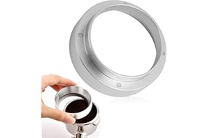FLLYVLY Anillo Dosificador de Café 51mm,Anillo Dosificador Cafe 51mm,Embudo Dosificador de Espresso,Accesorios para Portafiltros,Embudo para Llenado de Cafetera,Extracción Exacta de Polvo de Café