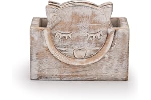 Indus Lifespace Posavasos de madera para bebidas, cerveza, vino, té, café, taza, posavasos (8,9 cm, 6 unidades)