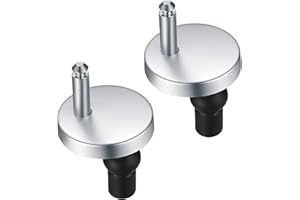 ZUOQIANG 2PCS Quick Release Toilet Seat Fixings, Universal Toilet Seat Hinge Fittings， for Toilet Blind Holes Stainless Steel WC Top Fixing Brackets with Screws Bolts