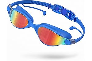 Seaflar Lunettes de Natation Adultes, Lunettes Piscine Polarisées Hommes Femmes, Lentilles Galvanisées Anti-Buée UV Protection, Étanche pour Adultes