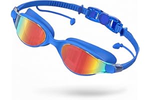 Seaflar Lunettes de Natation Adultes, Lunettes Piscine Polarisées Hommes Femmes, Lentilles Galvanisées Anti-Buée UV Protection, Étanche pour Adultes