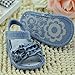 DEHANG Baby Girls Toddler Jean Sandal Shoes Little Kid Indoor Shoes Blue 9-12 Month