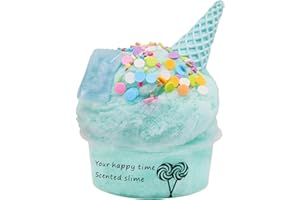 DREAM ROOM 60ml Flauschige Schleim Stressabbau Spielzeug DIY EIS Fluffy Slime Spielzeug Schöner Mischen Obst Farbwolken Slime Kitt Duftender Schlamm Spielzeug Tolles Geschenk für Kinder Erwachsene