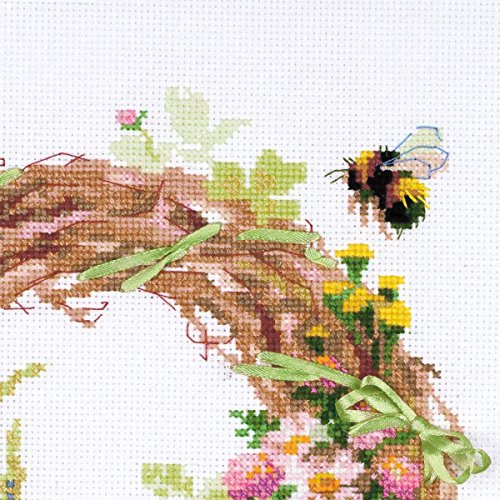 RIOLIS Kreuzstich-Set, Motiv: Weihnachtskranz mit Fireweed nach Zählmuster - 3