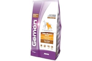 NUTRIPET Gemon Medium Adult Pollo 15kg + Omaggio Brand Nutri (80 Strappi Nutri Poop)