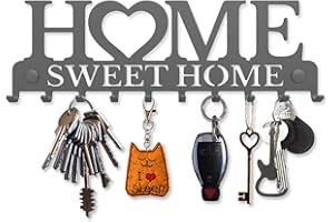 SirHoldeer Cuelga Llaves Pared, Colgador de Llaves Para Pared, Portallaves Pared Casa, Decoracion Hogar Pared, Guarda Llaves Pared Entrada, Ganchos Para Colgar Llaves, Perchero Pared