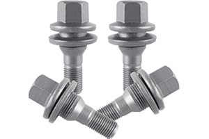 Famini Wheel Bolts Nuts, 4PCS Replacement Security Bolts Nuts, Anti-Theft Screw Bar, Thread M12 x 1.25, for Citroen C2 C3 C4 C5 Peugeot 206 307