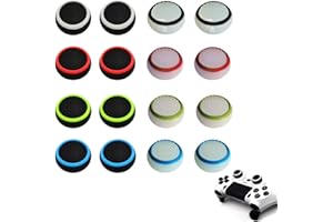 BQRKOTM Pack of 16 Controller Accessories with PS5, Caps for Xbox One, PS4 Controller Joystick Caps, Protective Cap, PS4 Thumbstick Grip Caps, Thumb Gripssticks Cap, PS5 Protective Cap