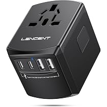 Adattatore Da Viaggio Universale Rosemax UK A EU/USA 2 Pin Con Porte USB E PD - Foto 5