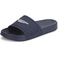 Red Tape Men Navy Printed Sliders
