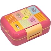 Vagonlife Bento 1600ml Lunchbox Sevimli Kedi Desenli Tek Katlı 2 B&ouml;lmeli PP Plastik Sefer Tası Yemek Kutusu