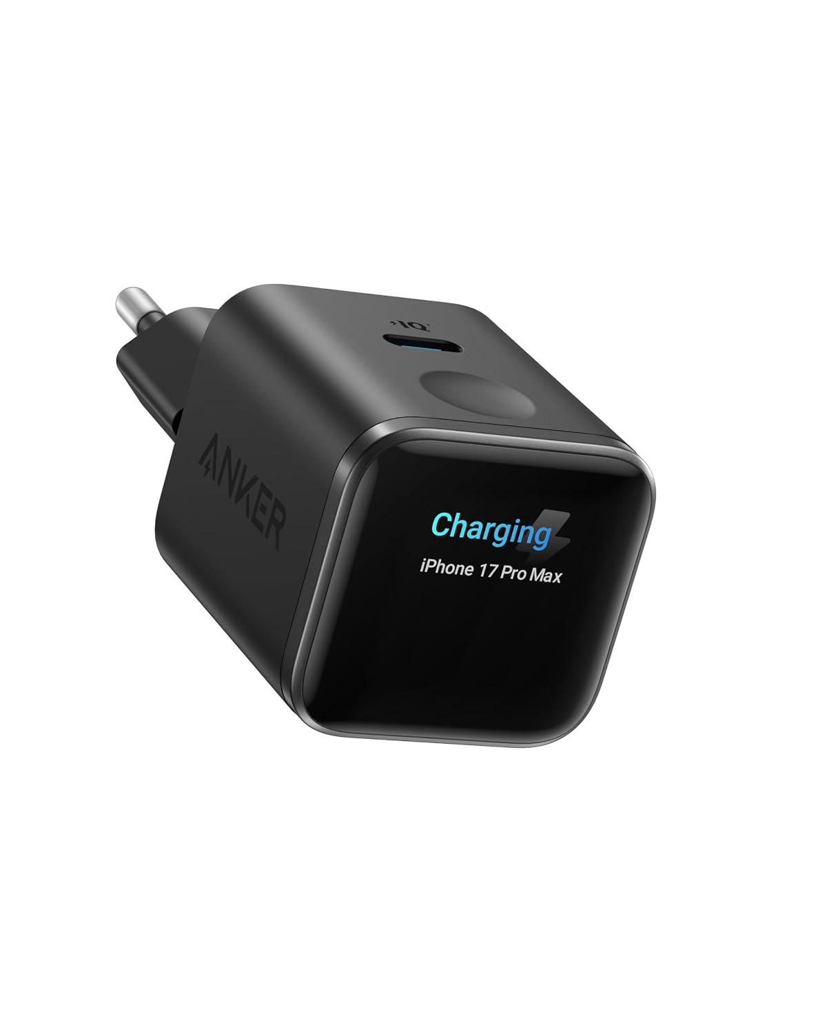 Anker Smart Ladegerät, Anker Nano 45W USB C Ladegerät mit Display GaN | Mit intelligenter Erkennung, integriertem Schonmodus, kompaktes GaN Schnellladegerät für iPhone 17/16/15 Serie, iPad, MacBook