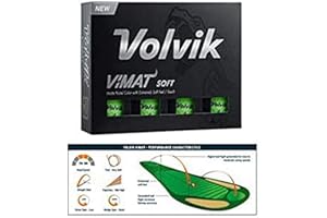 Volvik Unisex's Vimat Golf Ball, Yellow, one size