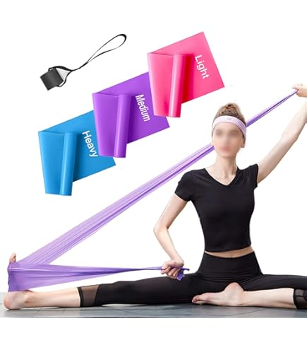 GORILLA SPORTS® Bande di Resistenza - in Lattice Naturale, 10 Livelli di Resistenza, in Diversi Colori, Singolo o Set - Fasce Elastiche, Allenamento, Yoga, Pilates, Stretching, Elastici per Palestra