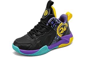 Ucilxi Chaussures de Basket - Ball antidérapantes Chaussures de Sport légères et Confortables pour Enfants, Chaussures de Course à la Mode