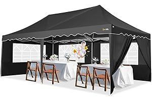HOTEEL Carpas para Exteriores 3x6 Carpa Plegable Pergolas De Jardin con Paredes Laterales Impermeable Tarea Pesada Cenador para Acampar En El Patio Trasero Boda Fiesta De CumpleañOs