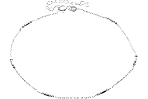 SilverAmber Jewellery UK - 925 Sterling Silver Summer Fancy Modern Adjustable Anklets Bracelets with extender - Mothers Day Daughter Wife Girlfriend Women Birthday Gift Ideas