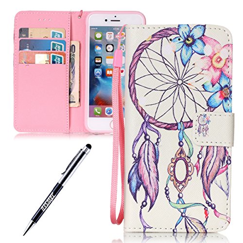 détail iPhone 6S, iPhone 6 Coque en silicone, jawseu Gradient paillettes Soft Gel Silicone TPU Bumper Case Etui Shinning Bling Coque de protection arrière arrière en TPU souple Housse étui coque en silicone cover pour Apple iPhone 6/6S 4.7 + 1 x noir paillettes Bling Stylet de gradient pink iPhone 6/6S 4.7 Zoll Blumen Traumfänger