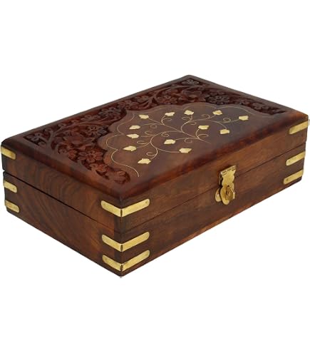 Hervit - Cofanetto in legno e vetro 15x10x5 cm - Tulip verde