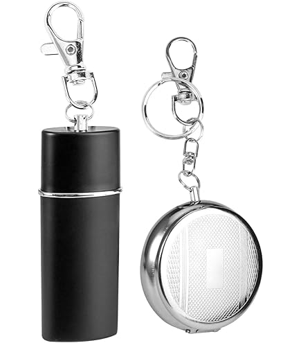 Portamozziconi Tascabile In Metallo - Posacenere Portatile Con Portachiavi - Foto 2