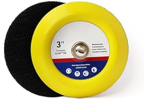 HOMESOM 2 Pieces 3inch Backer Plate Pad for Car Polisher Dual Action Polishing Tool Hook & Loop Backer Pads 5/16" 24t