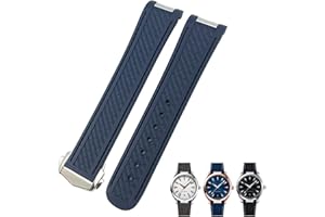 SKXMOD 19 mm 20 mm gebogenes Ende Gummi Armband Fit für Omega Seamaster 300 AT150 Aqua Terra 8900 Speedmaster Silikon Uhrenarmband Werkzeuge