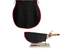 PRACTICFOOD Funda Cubre Jamón Profesional Especial Jamones y Paletas Ibéricas. Fabricado en España con 70% de Algodón (Negro)