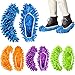 Produktbild 5 Paare Waschbar Staub Mop Hausschuhe Schuhe Wiederverwendbare Mikrofaser Reinigung Mopp Hausschuhe für Badezimmer Büro Küche Haus Polieren