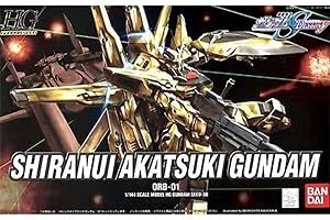 BANDAI SPIRITS Bandai Hobby - Maquette Gundam - Shiranui Akatsuki Gundam Gunpla HG 1/144 13cm - 4573102603647